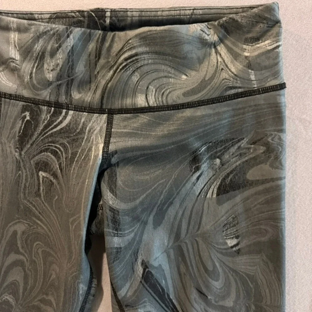 Alo Yoga Women Sz S Airbrush Full Length Legging Marble Gray